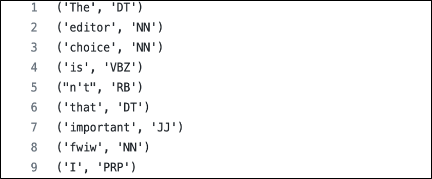 Tagged tuble examples